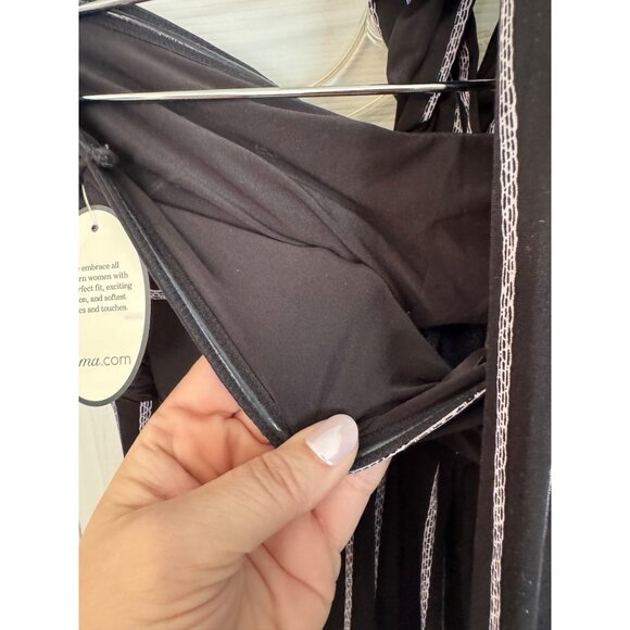 Soma Black & White Convertible Halter Maxi Length Dress Size Medium NWT - Picture 9 of 10